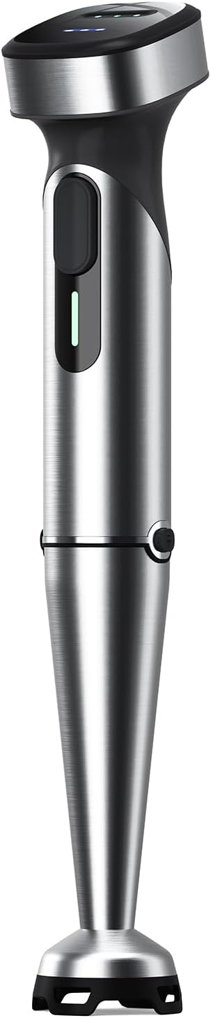 Turelar Cordless Immersion Blender with Rchargeable Battery, Portable Hand Blenders with Adjustable Speed, Hand Held Stick Mixer for Effortless Blending Shakes, Smoothies, Soups, Puree or Baby Food