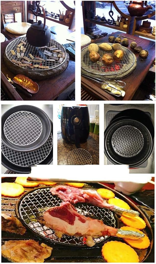 Versatile Round 304 Stainless Steel Cooling Rack Baking,Heat Resistant Rust Proof Sturdy Durable Dia 9.8"