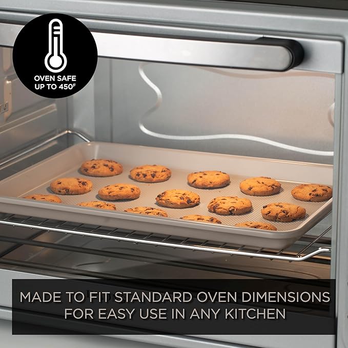 Country Kitchen Nonstick Stackable Bakeware Set - Durable, Easy Release Baking Set, Taupe, 6 Pcs