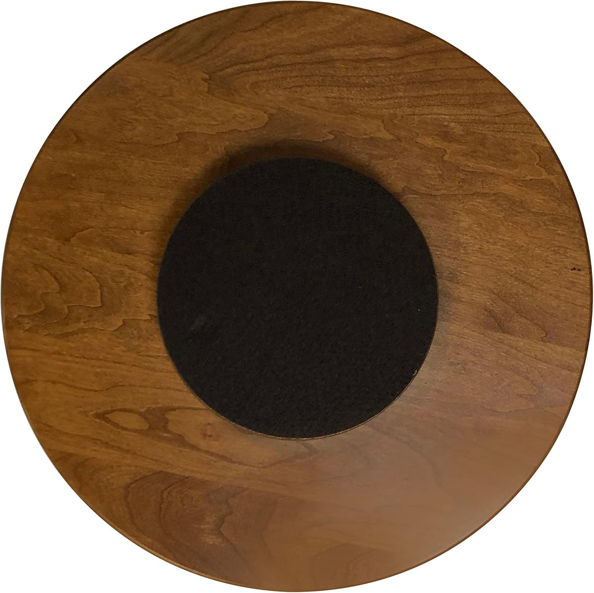 Rustic Red Door Co. Wood Lazy Susan Turntable - Solid Wooden Spinning Kitchen Table Organizer - Scratch Resistant - 360 Degree Smooth Rotation Swivel (18" Diameter, Rustic Cherry Wood, Seely Stain)