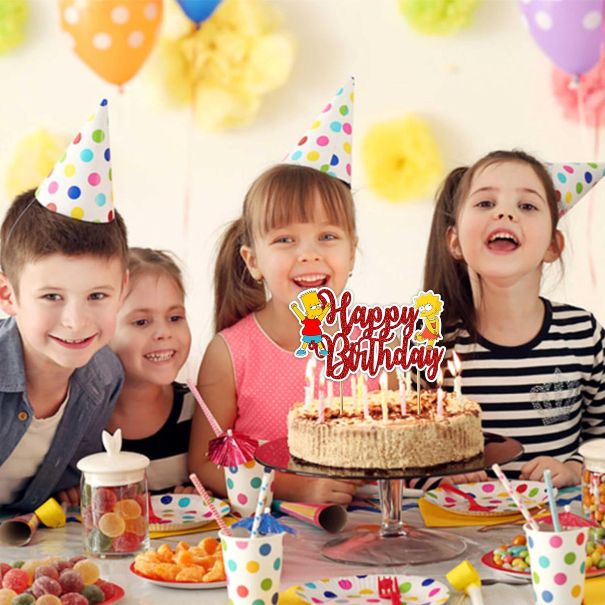 Seyal® Brt Simpson Happy Birthday Cake Topper