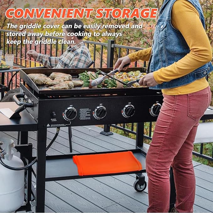 22" Silicone Griddle Mat Cover for Blackstone, Heavy Duty Silicone Cover, All Year Round Griddle Top Protective Mat for Black Stone Accessories