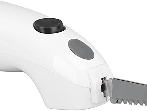 Electric Knife for Carving Meats, Stainless Steel Cordless Electric Fillet Knife with Ergonomic Handle, Reciprocating Electric Carving Knife for Turkey, Meat, Bread, Vegetables