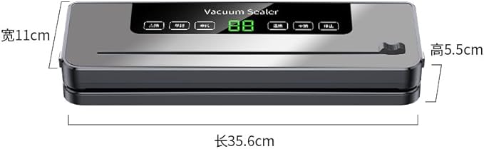 Primewave- Vacuum Sealer Machine for Food Preservation – 120W Powerful Food Saver with 30cm Sealing Width |Dry & Moist Mode| 1-Touch Automatic Operation |10 BPA-Free Vacuum Bags