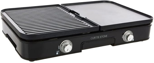 Curtis Stone Dura-Pan 3-in-1 Electric Grill Griddle (Renewed)