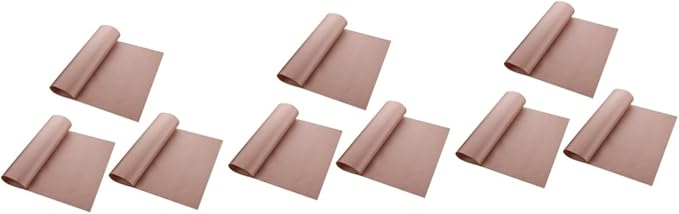 Unomor 9pcs Oven Mat Liner Reusable Non-stick Baking High Temp Oven Liner Mat for Bottom Baking Paper Kitchen Accessories