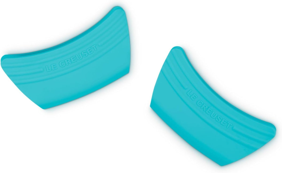 Le Creuset Silicone Set of 2 Handle Grips, 5" x 2 1/2" each, Caribbean