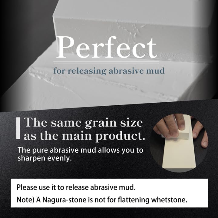 Whetstone Sharpening stone medium 1000 finishing 3000 w/Nagura, 7.1" x 2.4" x 0.8" (Pro Power. Perfectly Compact for home use), Made in Japan (#1000/#3000)