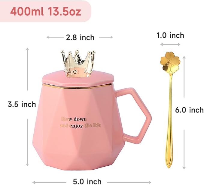 CGHWBEA Coffee Warmer for Desk,with Mug Set. Cup Warmer Tea Warmer, Electric Beverage Warmer, Drink Warmer for Cocoa, Tea, Milk (Pink), LUMAN03