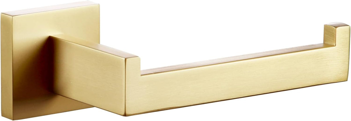 KOKOSIRI Gold Toilet Paper Holder Toilet Roll Holder for Bathroom Kitchen Washroom T-304 Stainless Steel Wall Mounted, Gold Finish, B2003BG