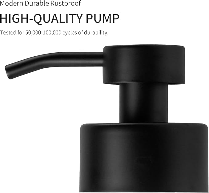 Enra Fall Glass Soap Dispenser with Window,12oz Orange Bathroom Soap Dispenser with Stainless Steel Lotion Pump,Hand Liquid Soap Dispenser Countertop for Bathroom Kitchen(Orange/Liquid Type)