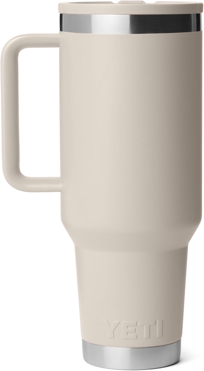 YETI Rambler 40 oz Travel Mug with Flip Straw Lid – Stainless Steel, Vacuum Insulated, Leakproof, Cup Holder Friendly