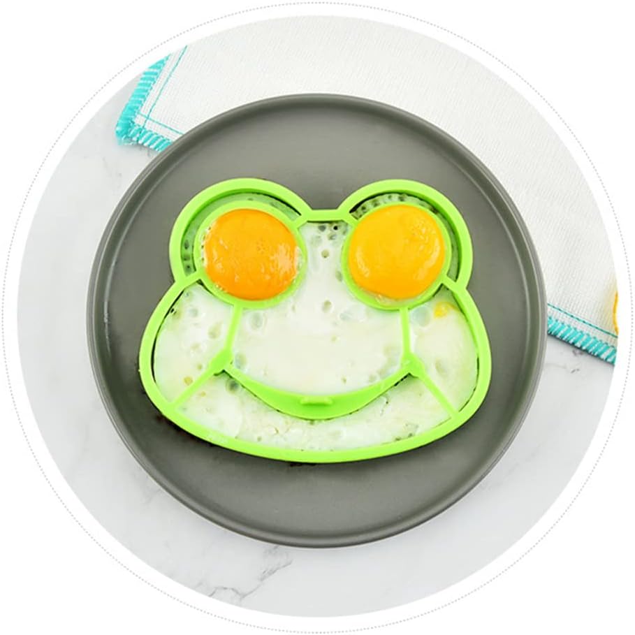 Breakfast Omelette Mold Silicone Egg Pancake Ring Shaper Cooking Tool DIY Kitchen Accessories Gadget Egg Fired Mould (Frog)