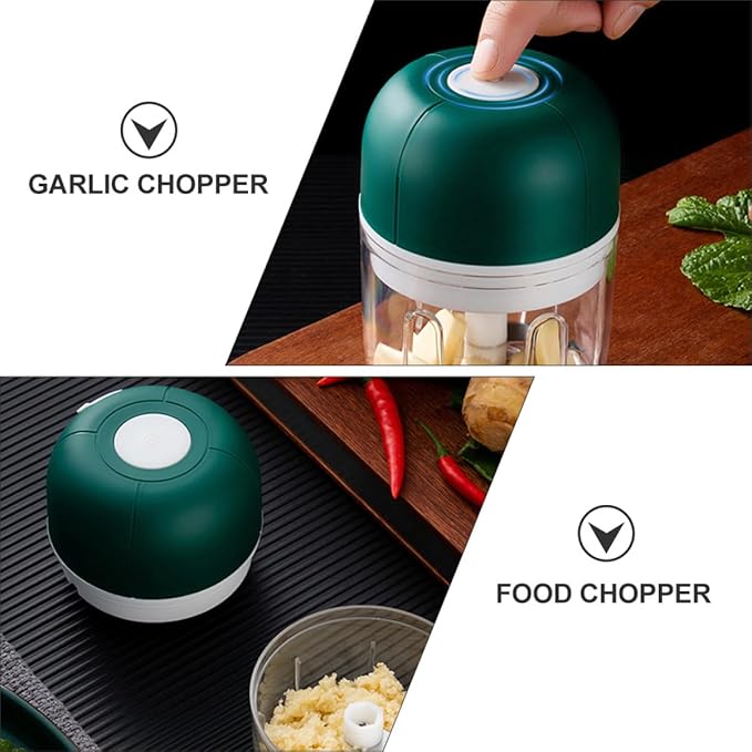 1pc Electric Mini Garlic Chopper Practical Food Slicer Cordless Garlic Grater Ginger and Vegetables Easy to Clean Safe for Machine Use