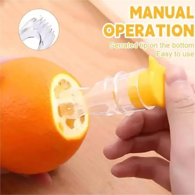 Manual Lemon Juicer Portable Mini Squeezer Citrus Reamer Hand Held Easy for Orange Limes(C)