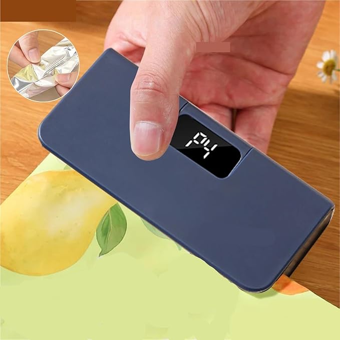 Vacuum Sealer Machine, Mini Heat Sealer Plastic Bag Sealing Machine Rechargable Storage Package Handheld Clip Food,Food Sealer(White)