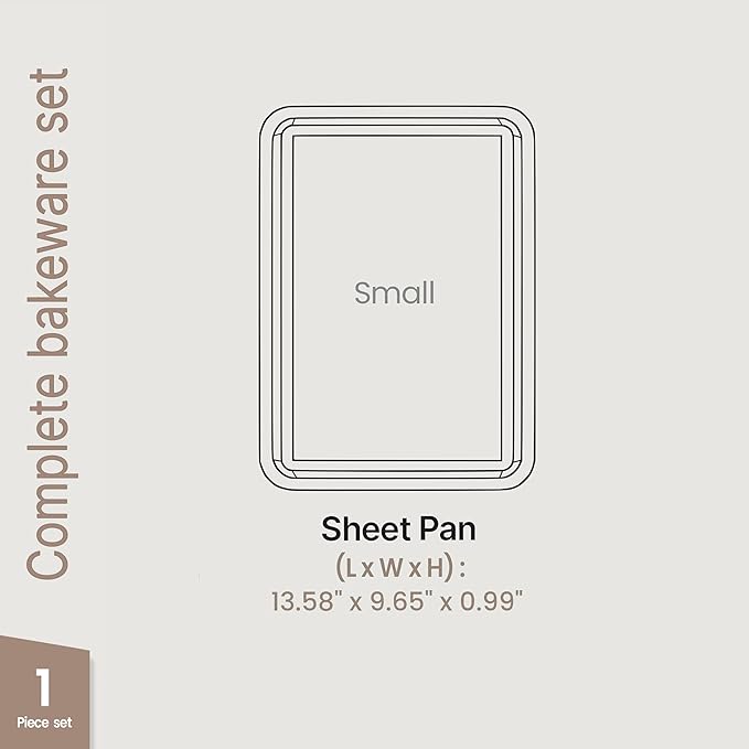 BAKKEN Kitchen Baking Pans - Nonstick Gray Coating, 13.58’’ × 9.65’’ Commercial Grade Carbon Steel Cookie Sheet, Diamond Texture Bottom, PFOA, PFOS, PTFE Free, Oven Safe Tray (450°F), Gray