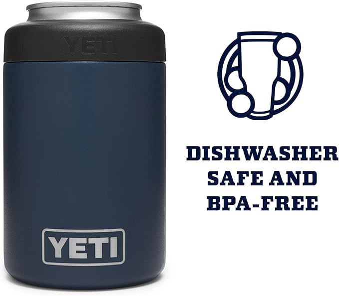 YETI Rambler 12 oz. Colster Can Insulator for Standard Size Cans, Navy (NO CAN INSERT)