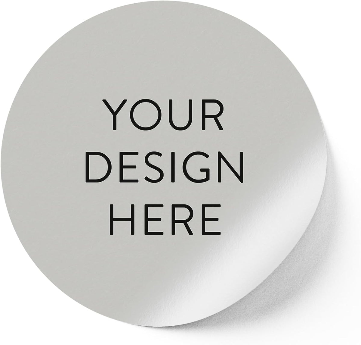 Custom Vinyl Stickers - Upload Your own Image, Text, Design, Logo - Personalized Logo Labels for Handmade, Packaging, Bottle, Jars, Candle, Brand Stickers (Gray, 3x3) 5-1000