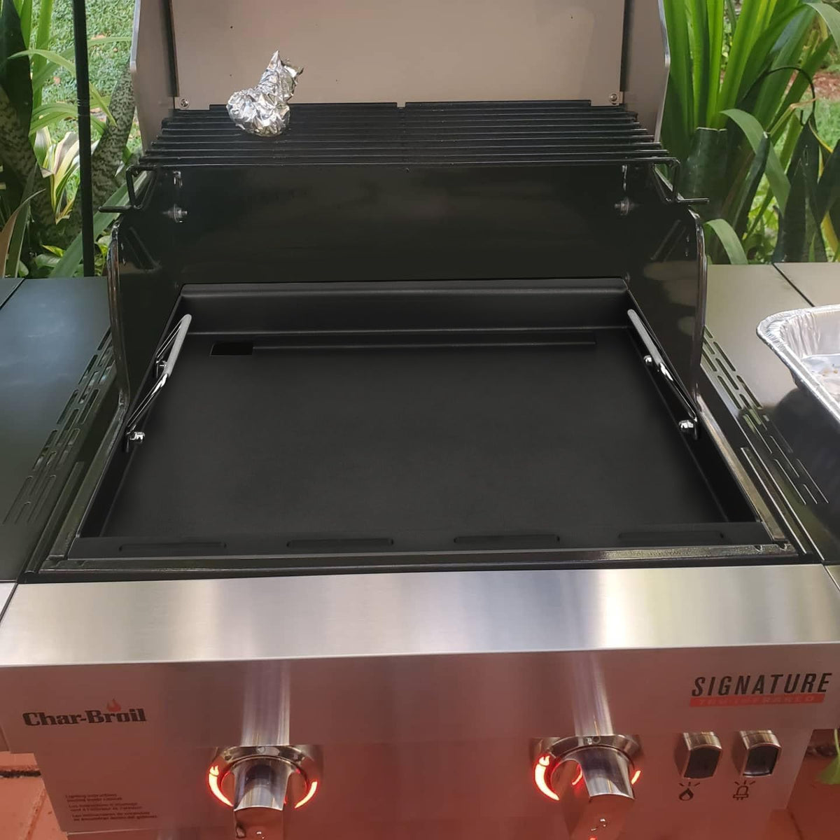 Full Size Griddle Inserts for Charbroil Performance 2 Burner 463630021 463660421 463630422 463660021 463655621, Flat Top Griddle for Char-Broil Advantage 463631410 463251414 463672019 Grill