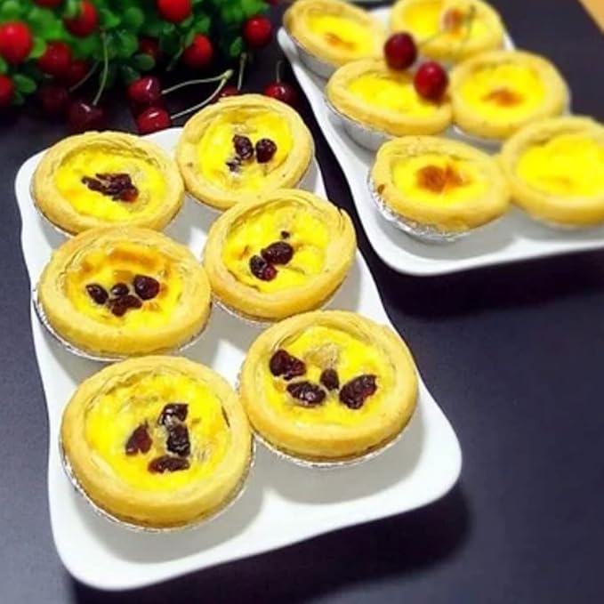 Aluminum Foil Pie Trays, Mini Pie Pans, Disposable Baking Tart Molds, Aluminum Foil Pie Pan for Baking Tart Eggs, Quiche Pie, Caramel Pudding Pie (400 PCS)