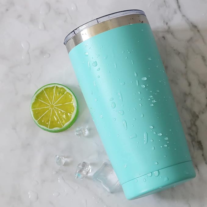 6 Pack 20oz Tumbler Vacuum Insulated Travel Mug with Lids, Stainless Steel Double Wall Bulk Cup for Home, Office, Outdoor Suitable for Vehicle Cup Holders(Black)