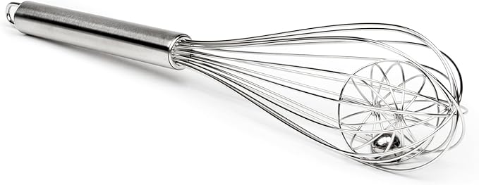 Fox Run Basket Cage Whisk, 2.75 x 2.75 x 12.5 inches, Metallic