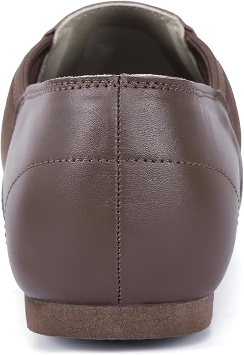 Linodes Unisex Leather Upper Jazz Shoe Slip-on for Women and Men's Dance Shoes