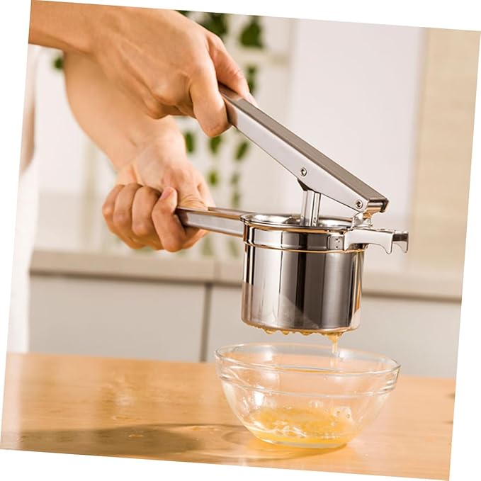 Luxshiny 316 Stainless Steel Manual Lemon Juicer Long Handle Citrus Squeezer for Easy Juice Extraction for Home and Kitchen Use
