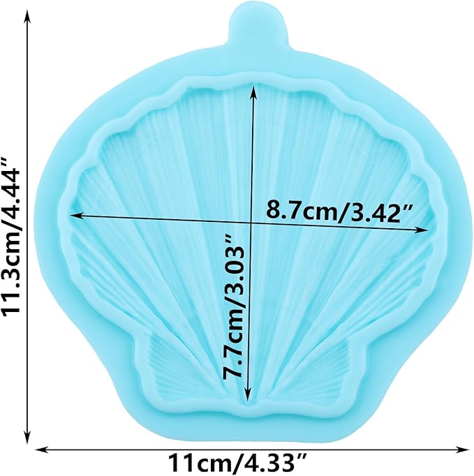 Clam Shell Fondant Silicone Molds for Cake Decoration Cupcake Topper Chocolate Candy Gum Paste Polymer Clay