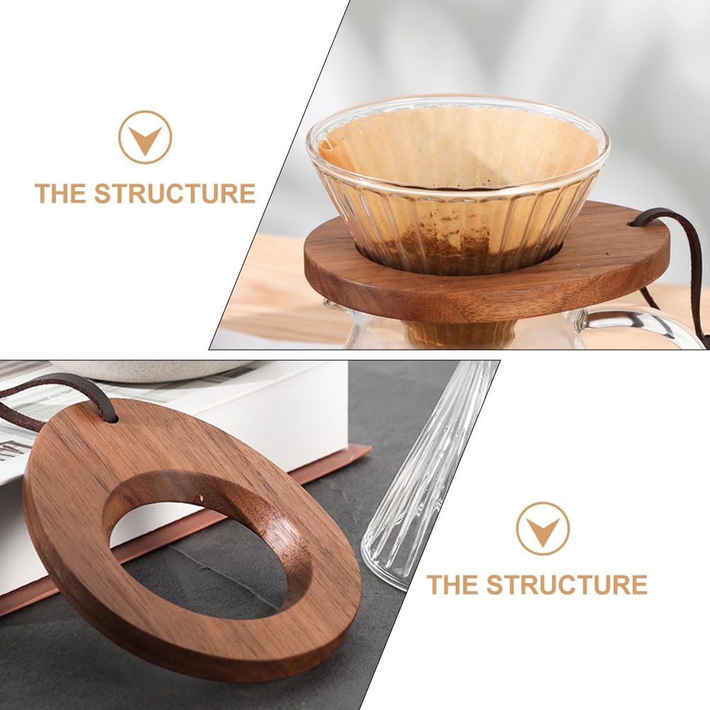 Coffee Dripper Rack Coffee Brewing Filter Cone Wooden Dripper Stand Filter Stand Tea Strainer Holder Funnel Holder for Lover Rack