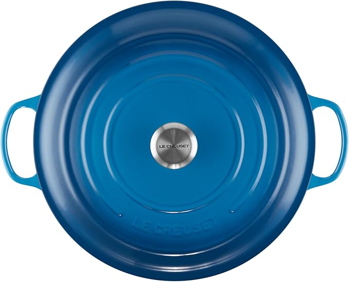 Le Creuset Enameled Cast Iron Signature Round Dutch Oven, 13.25 qt., Marseille