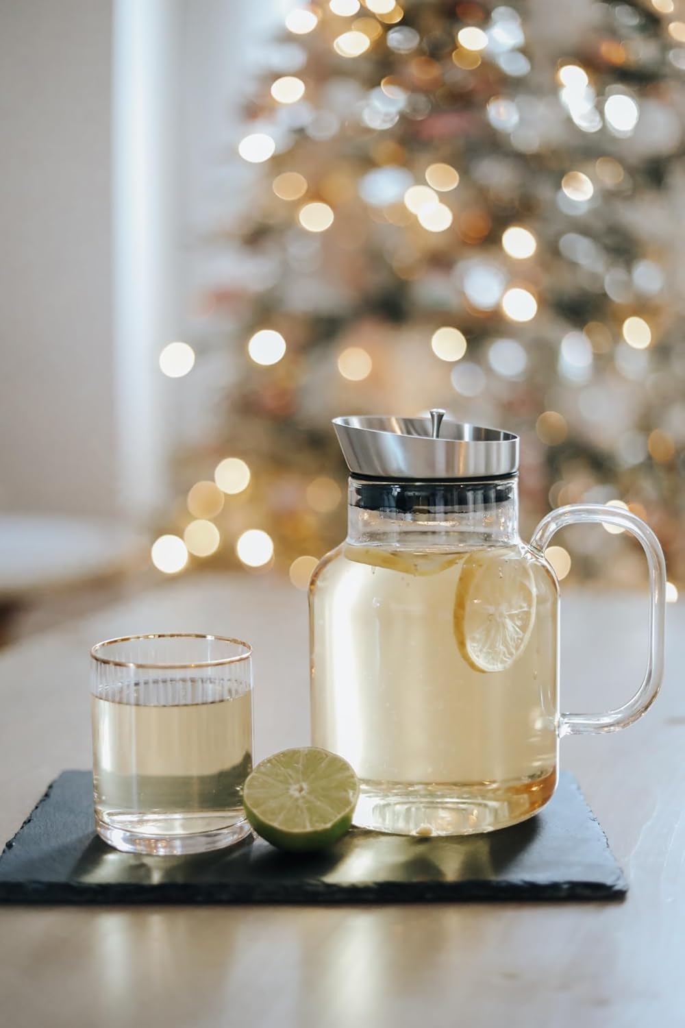 Teabloom Extra-Large Multi-Brew Borosilicate Glass Teapot + Kettle + Pitcher – Steep and Serve Hot Tea, Iced Tea, Cold Brew Tea and Fruit Infused Water – Legacy Tea Maker (51 OZ or 85 OZ)