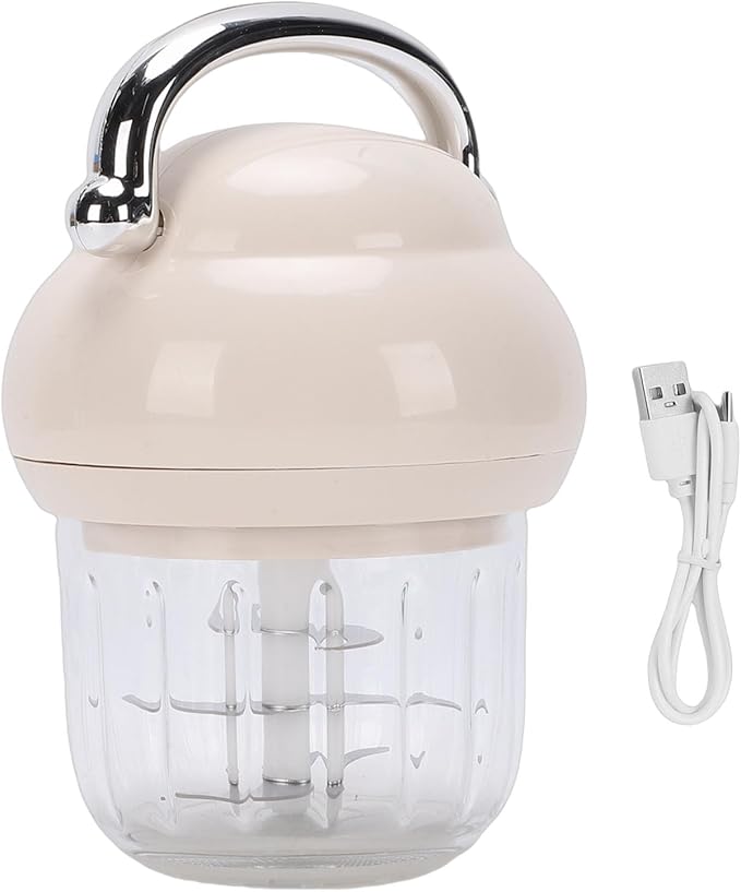 Pomya Cordless Mini Food Chopper 21000 RPM | 350ML Baby Food Processor Rechargeable USB C for Garlic Veggies