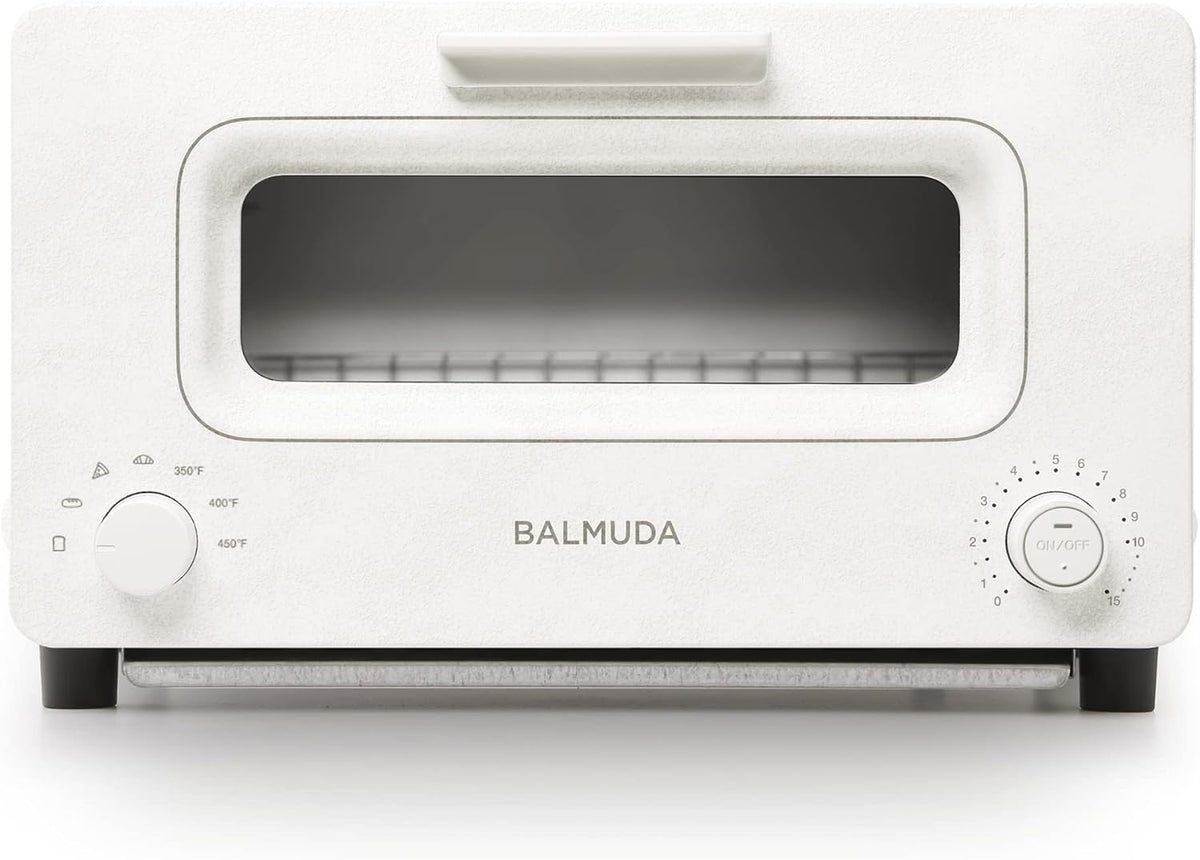 BALMUDA The Toaster | Steam Oven Toaster | 5 Cooking Modes: Sandwich Bread, Artisan Bread, Pizza & Pastry, Oven | Precise Heat Control | Steam Technology | Baking Pan | US Version | White