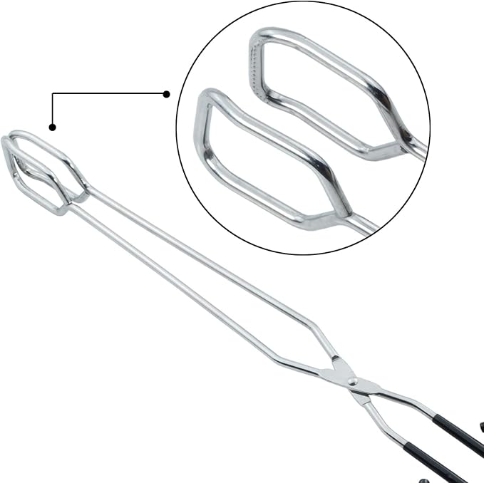 Extra Long Scissor Tongs 16-Inch Stainless Steel Barbecue Grilling Tongs