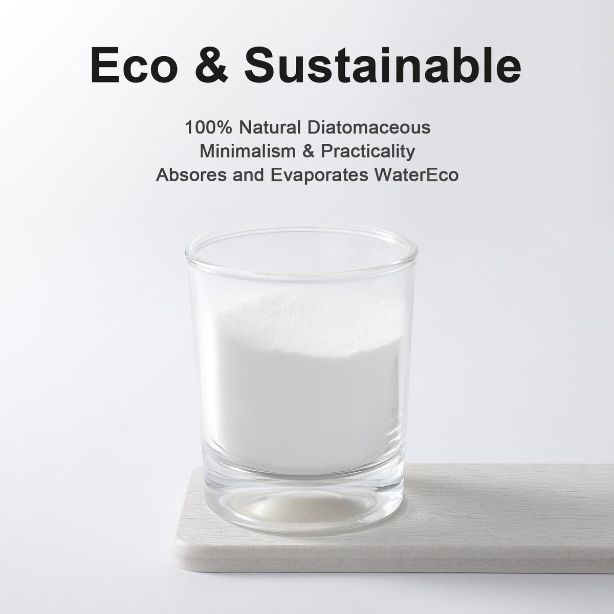 Water Absorbing Stone Tray for Sink | Quick Drying Diatomaceous Earth Coasters | Soap Dish Holder & Toothbrush Holder for Bathroom Counter | Hand Soap & Plant & Toiletries | Light Grey 1-Pack