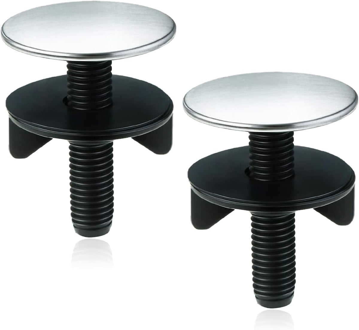 2 Pack Kitchen Sink Hole Cover Sink Hole Cover Stainless Steel Hole Plate Stopper Cover Blanking Metal Plug