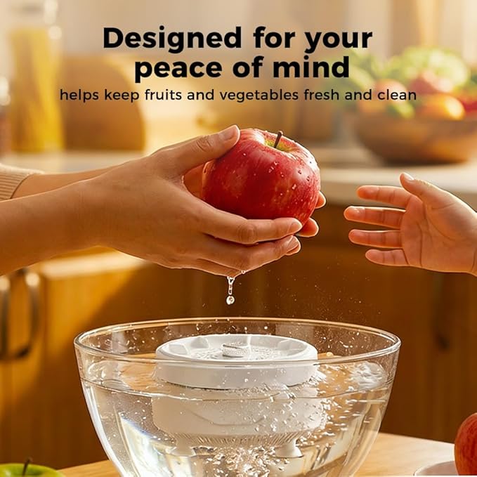 2026 New Fruit and Vegetable Cleaner Machine, Fruit Washing Device Titanium Electrolysis Fruit and Veggie Cleaning Machine, Waterproof Food Purifier for Fruits, Vegetables, Meat and Tableware (1)