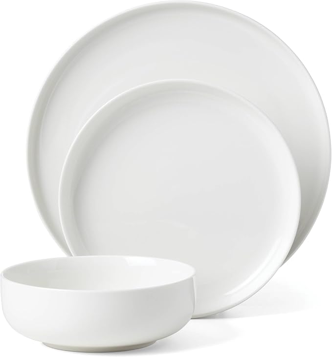 Oneida 899204 24 Seven White 18-Piece Dinnerware Set, Service For 6