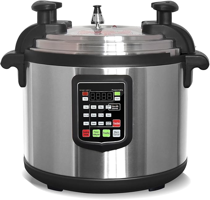 Kolice Commercial 220V electric (NOT 110V) Multi-Function Pressure Cooker, Multi Cooker Pressure Canner With Non-stick Inner Pot, widely used in Hotel Restaurant Kitchen (21L (22 QT))