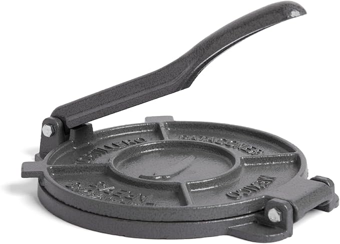 Alpha Living Tortilla Press – 8 Inch Cast Iron Quesadilla Maker – Heavy Duty Empanada Press-– Cast Iron Tortilla-Maker for Kitchen,Home Use,(Pack of 6)