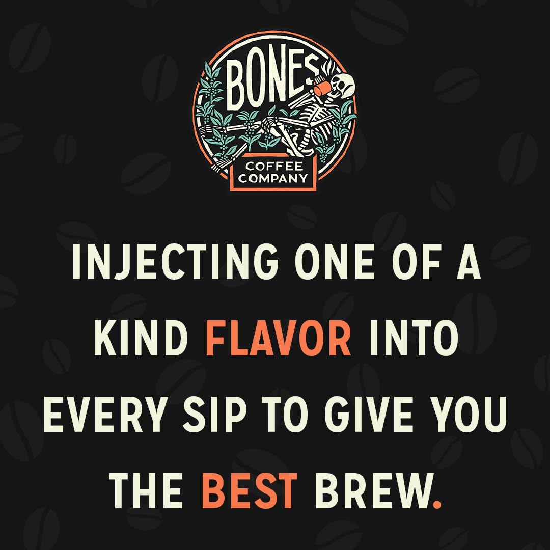 Bones Coffee Company The Nightmare Before Christmas Frog's Breath Flavored Coffee Beans, Whole Bean Coffee Medium Roast Low Acid, Chocolate Mole Flavor (12 oz)