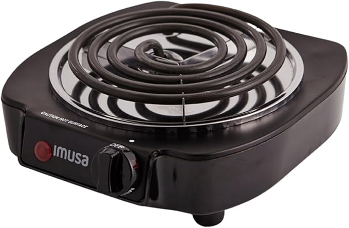 IMUSA Single Electric Burner, Black