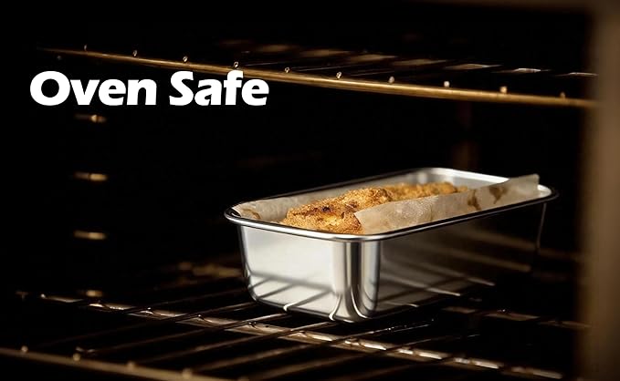 Leonyo Stainless Steel Mini Loaf Pans for Baking, 10 Pack 6.3x3.5IN Small Bread Loaf Pans for Meatloaf, Metal Mini Loaf Tins for Banana Bread Baking Homemade Brownies Smaller Loaves, Dishwasher Safe