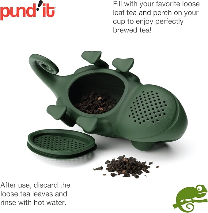 Pund'it Chamomileon Tea Infuser, Cute Color Changing Infuser for Loose Leaf Tea