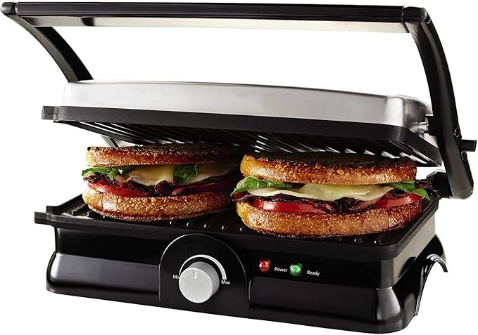 Sunbeam CKSBPM5020 Panini Maker, Small, Black