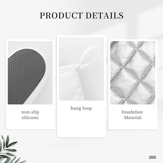 Marble Gold Black Oven Mitts and Pot Holders Sets of 4, Heat Resistant Silicone Oven Mittens and Potholders Gloves Hot Pads for Kitchen Cooking Baking Grilling BBQ Chef