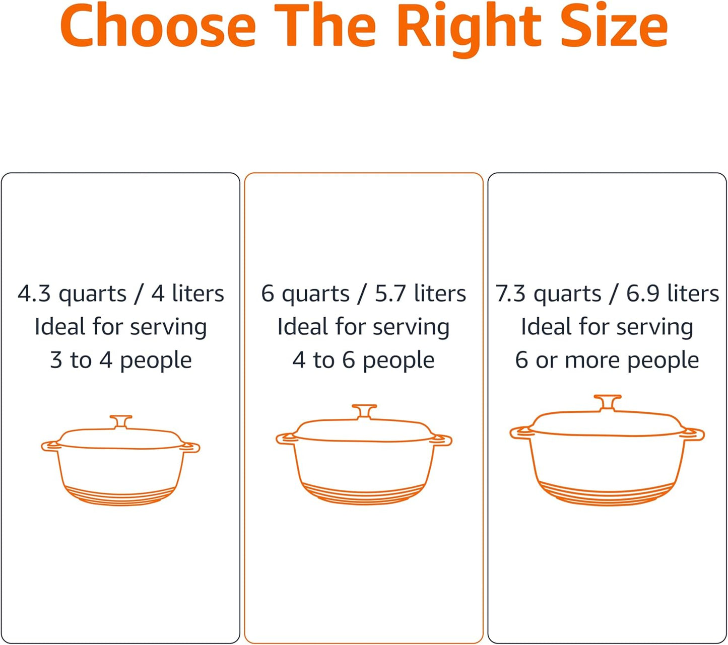 Amazon Basics Cast Iron Dutch Oven Pot with Lid, Enameled, Round, Dual Handles, Heavy-Duty, Large, 7.3-Quart, Green