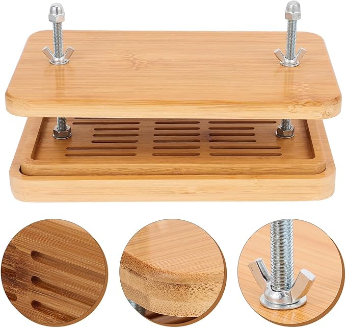 SEWACC Tofu Press Mold with 3-layer Drip Tray Home Tofu Maker Mold 26×15cm for Kitchen Cooking and Soybean Curd Pressing